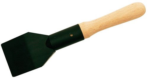Den braven glashevel pvc met houten handvat zwart - 200193 - 200193