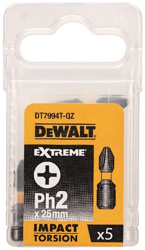 Dewalt accessoires impact torsion 25mm ph2 - dt7994t-qz