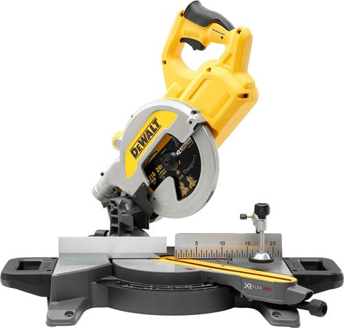 Dewalt dcs777n-xj xr flexvolt accu afkort- en verstekzaagmachine 216mm | zonder accu's en lader - dcs777n-xj