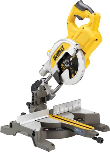 Dewalt dcs777n-xj xr flexvolt accu afkort- en verstekzaagmachine 216mm | zonder accu's en lader - dcs777n-xj