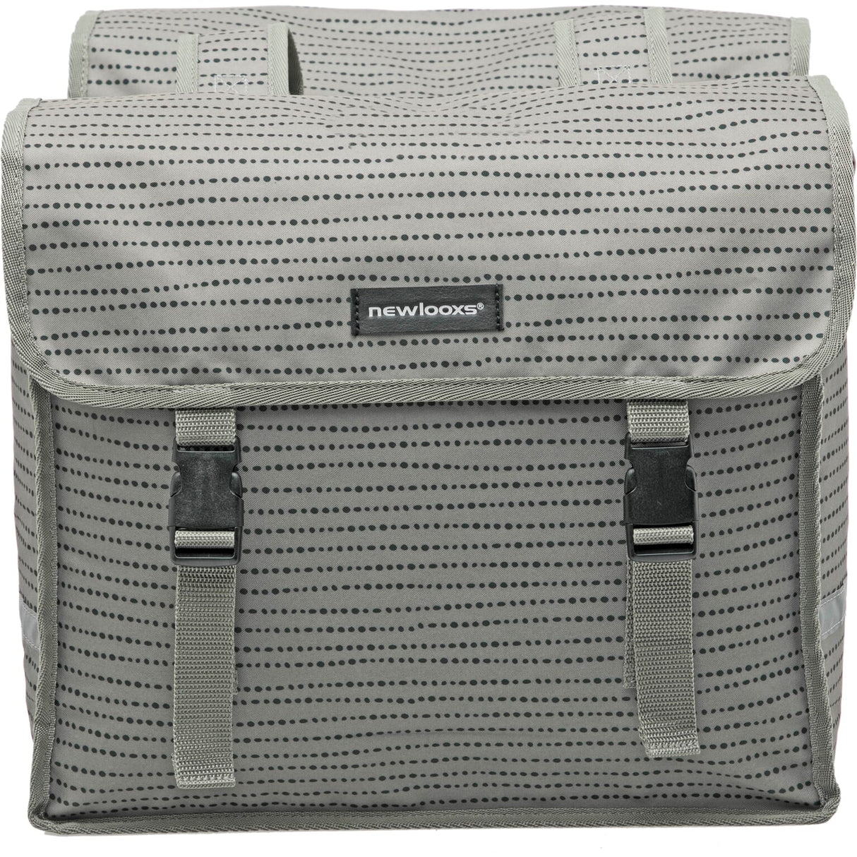 Fiori Dubbele Fietstas - Waterafstotend Polyester - 30L - Zwart Blauw Grijs