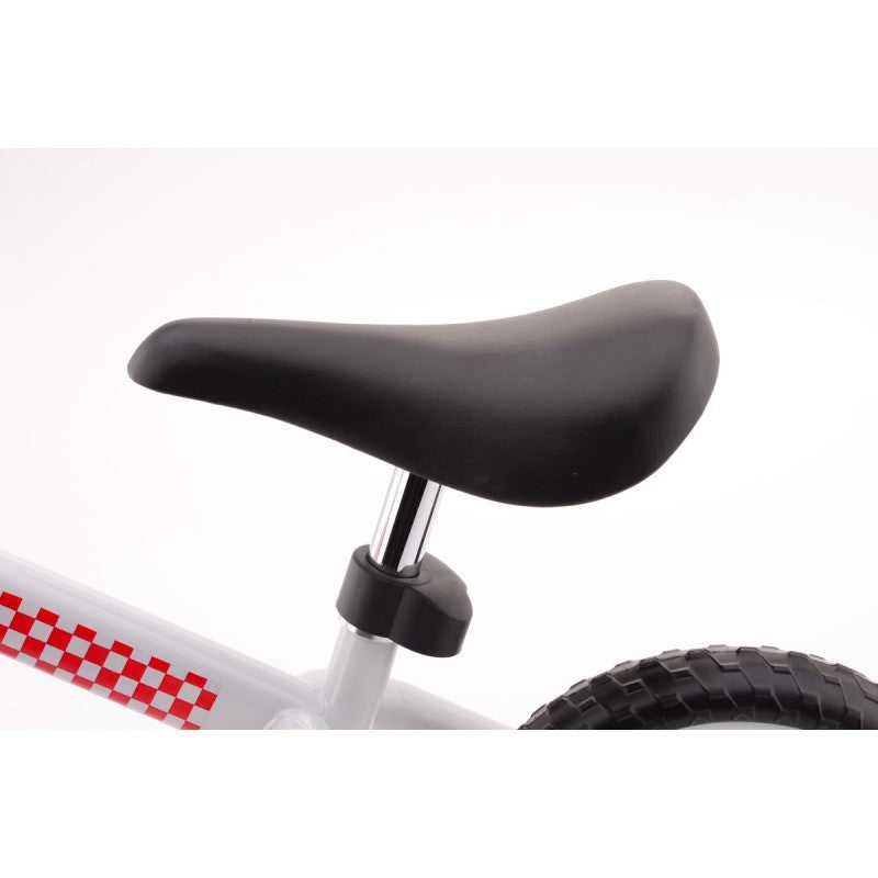 Loopfiets staal wit rood