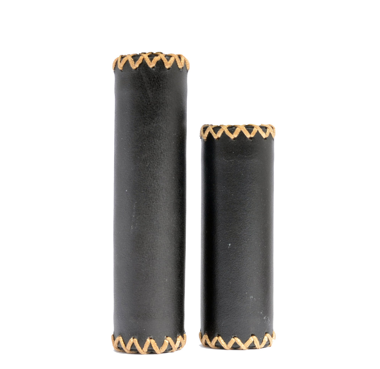 Simson Lederen Handvatten - Zwart, Authentieke Look, Optimaal Comfort, Geschikt voor Grip Shift Versnelling