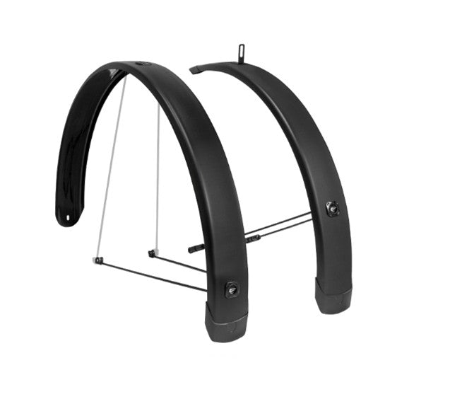 Eurofender s.r.l.u. voorspatbord 20 inch 65mm urban arrow mat zwart tempo square
