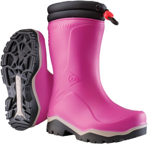 Dunlop k374061 blizzard kinderlaars gevoerd pvc roze grijs zwart - maat 26 - 00.032.005.26