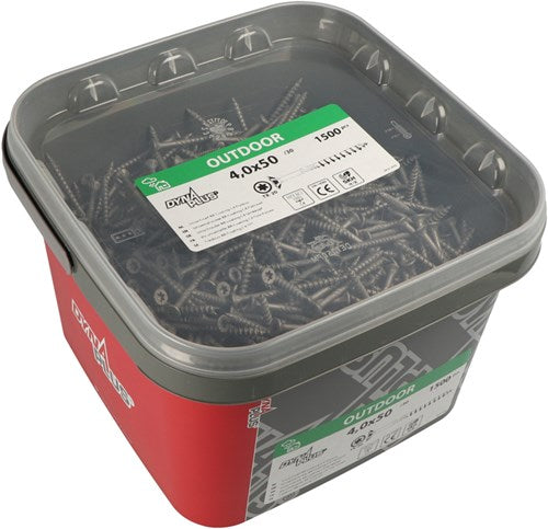 Dynaplus unischroef spaanplaatschroef ar-coating platkop deeldraad torx tx25 5.0x70 42 | 600 stuks - 0289.14.42201