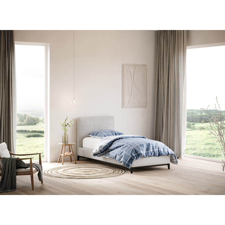 Knus eden jersey hoeslaken allure blauw 180 x 200cm