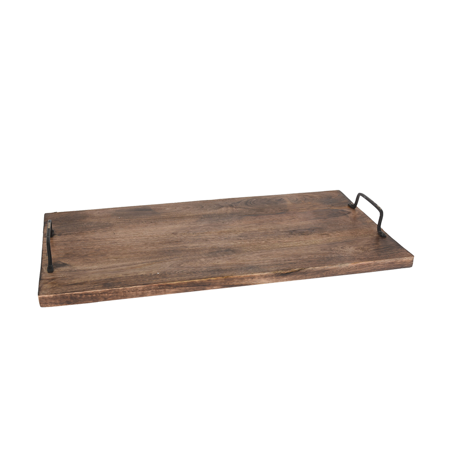 Excellent houseware serveerplank mangohout met grepen 56,5x30cm