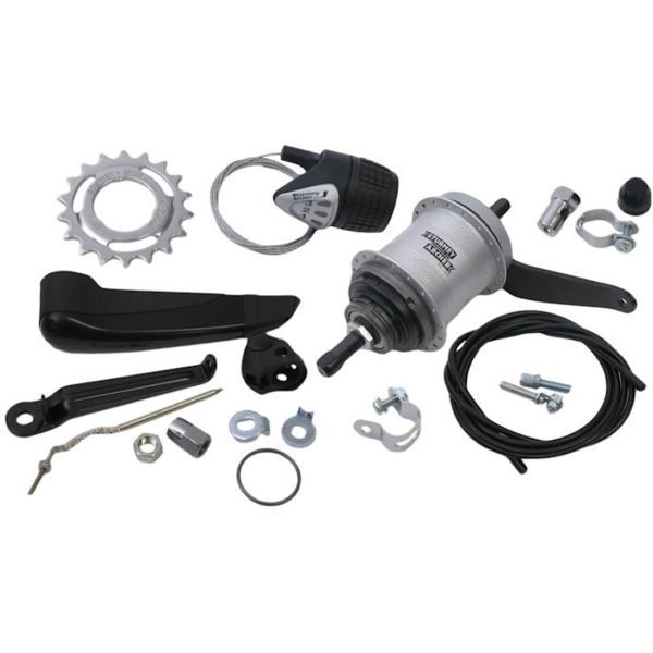 Sturmey archer versnellingsnaaf 3 speed awc terugtraprem - compleet met versteller