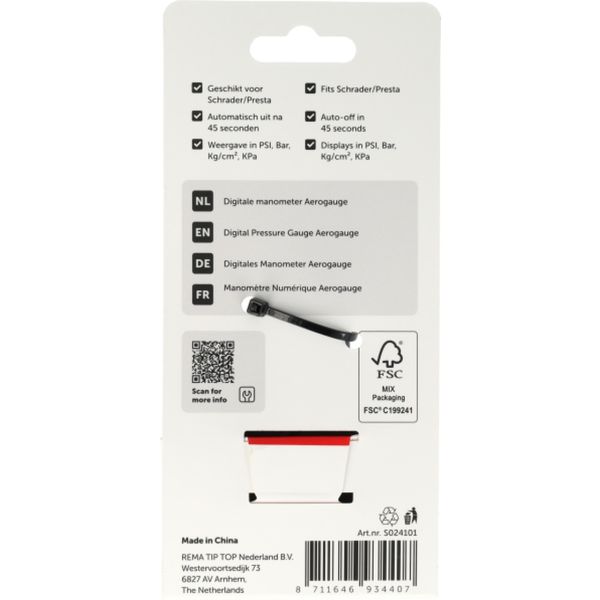 Simson digitale manometer aerogauge