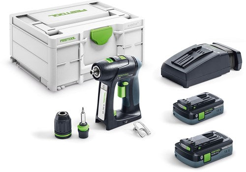 Festool c 18 hpc 4,0 i-plus accuschroefboormachine | 18v 4.0ah li-ion - 576435