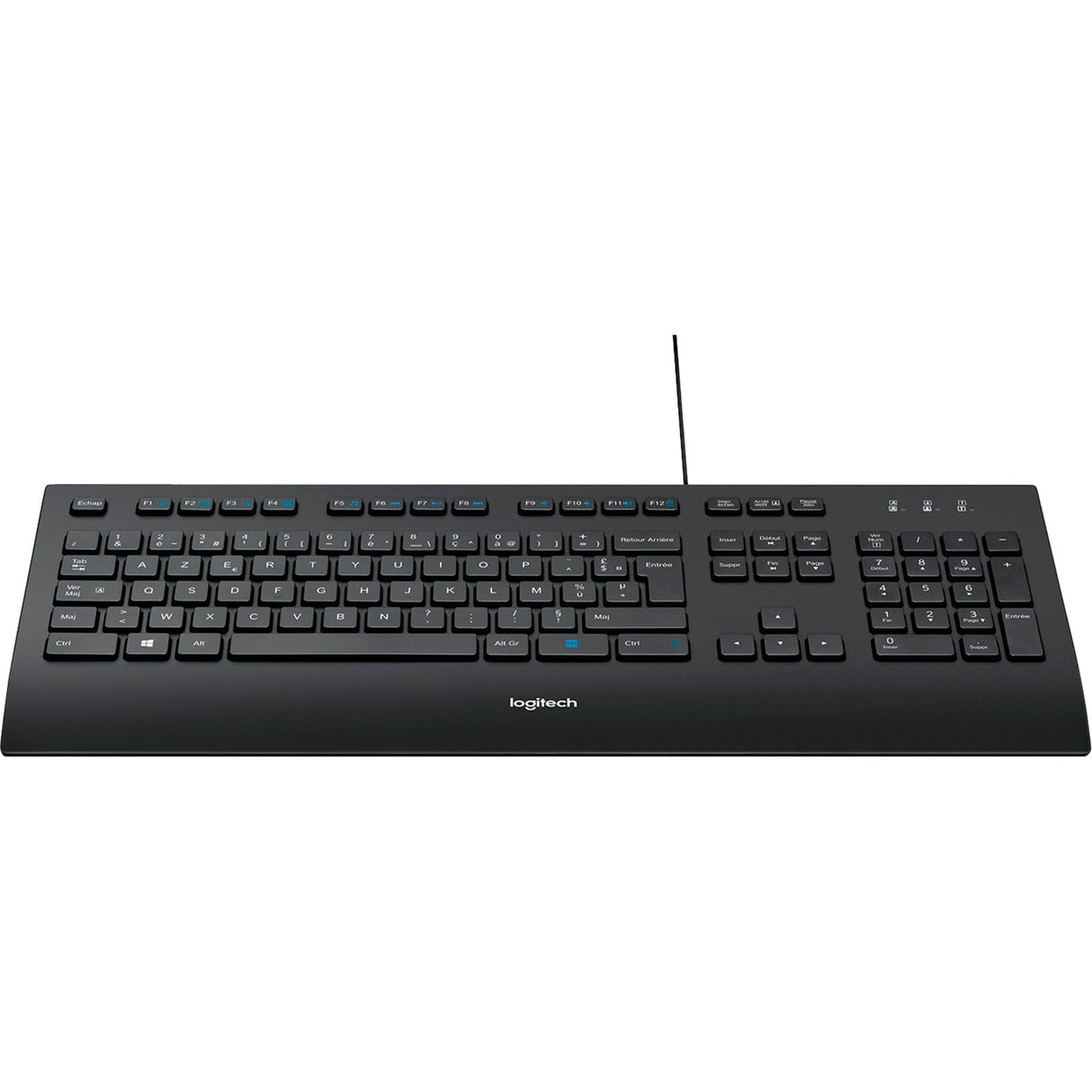 Logitech k280e toetsenbord (zwart, eu lay-out (qwerty), rubberdome)