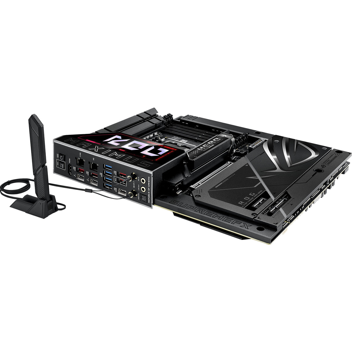 Asus rog maximus z890 hero btf socket 1851 moederbord (zwart, raid, 5 gb-lan, wi-fi 7, bt, sound, atx)
