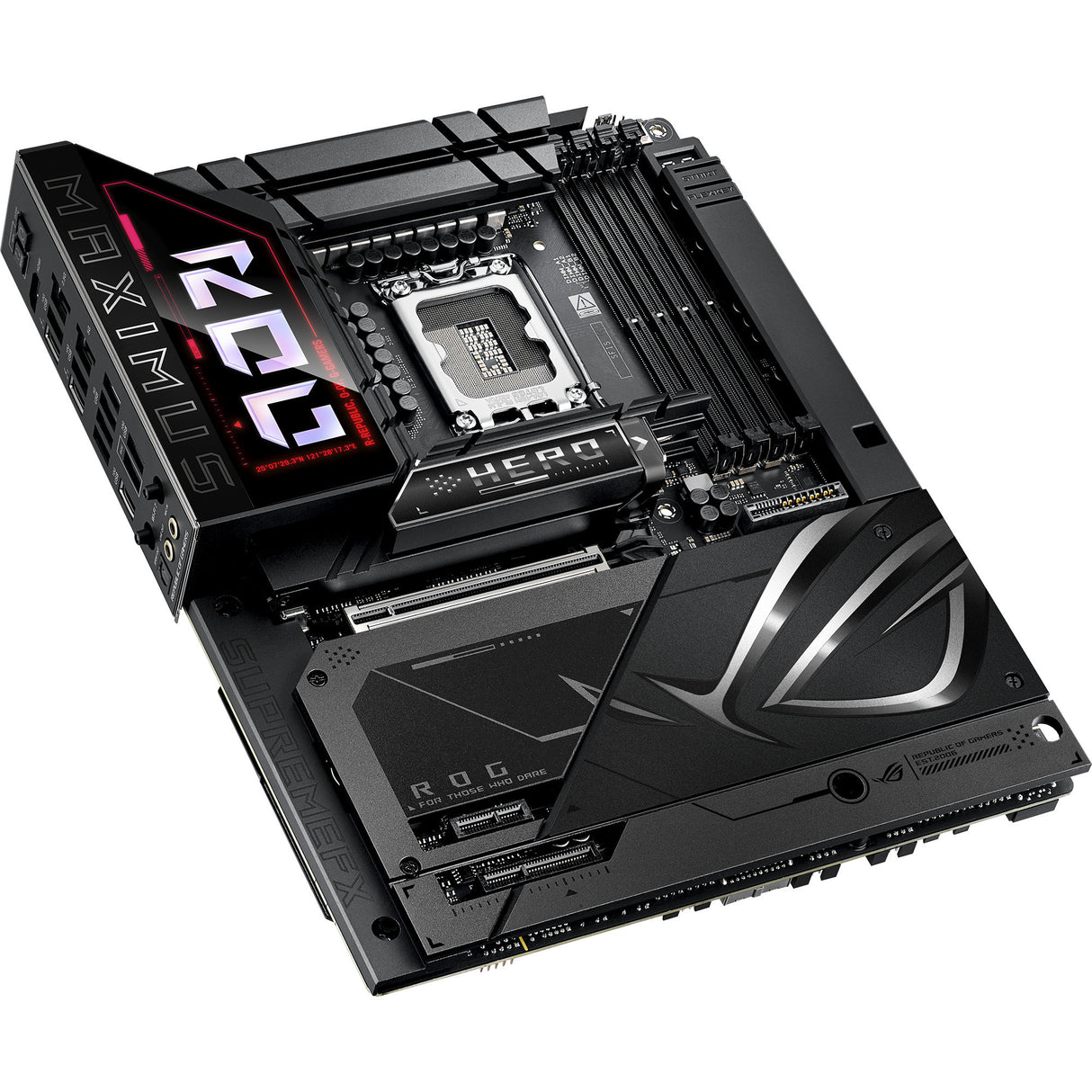 Asus rog maximus z890 hero btf socket 1851 moederbord (zwart, raid, 5 gb-lan, wi-fi 7, bt, sound, atx)