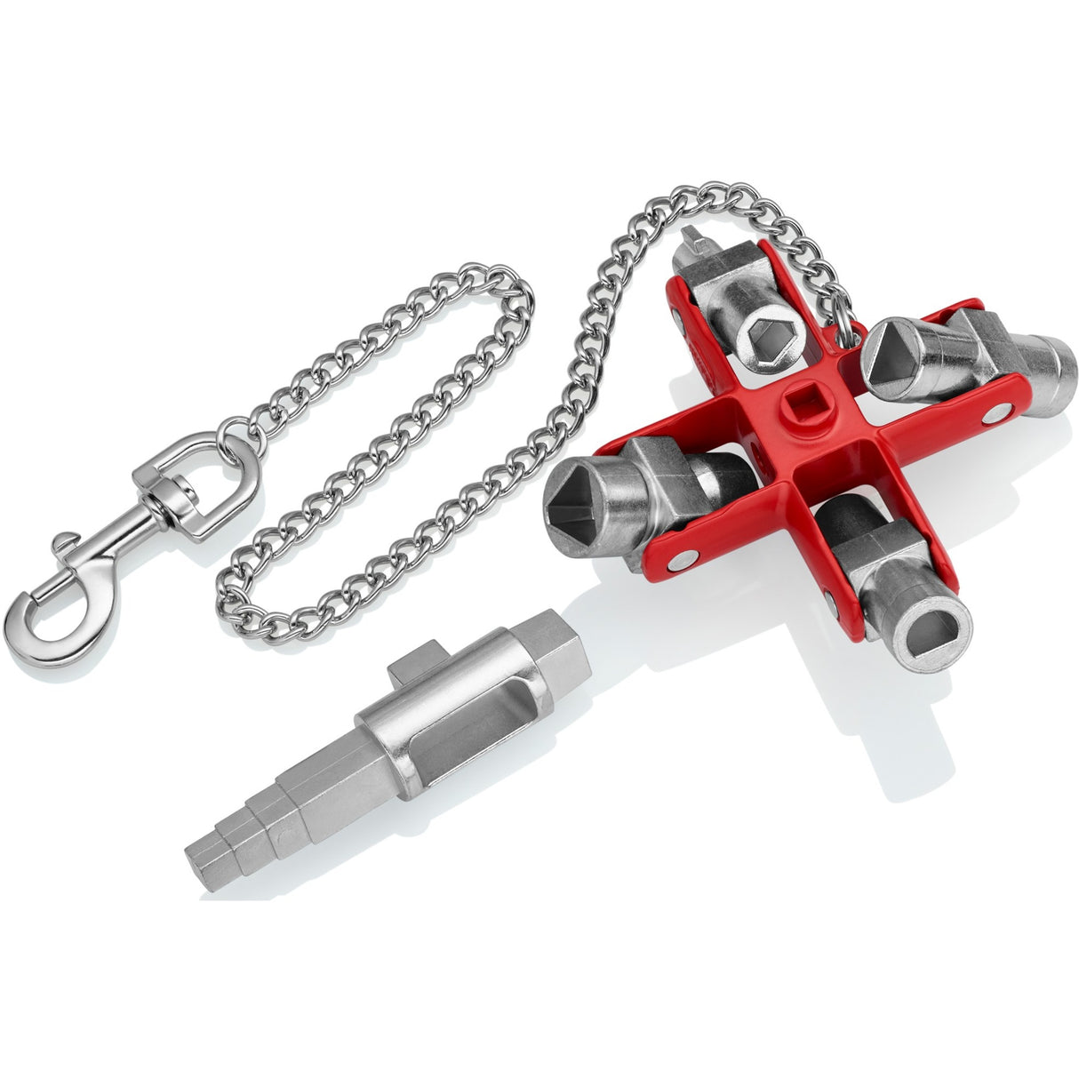 Knipex 00 11 06 v01 schakelkastsleutel met 9 profielen - vlakken-vierkant