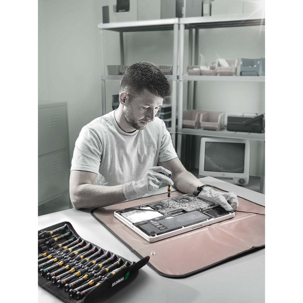 Wera kraftform micro esd big pack 1 schroevendraaierset elektricien (zwart geel, 25‑delig)