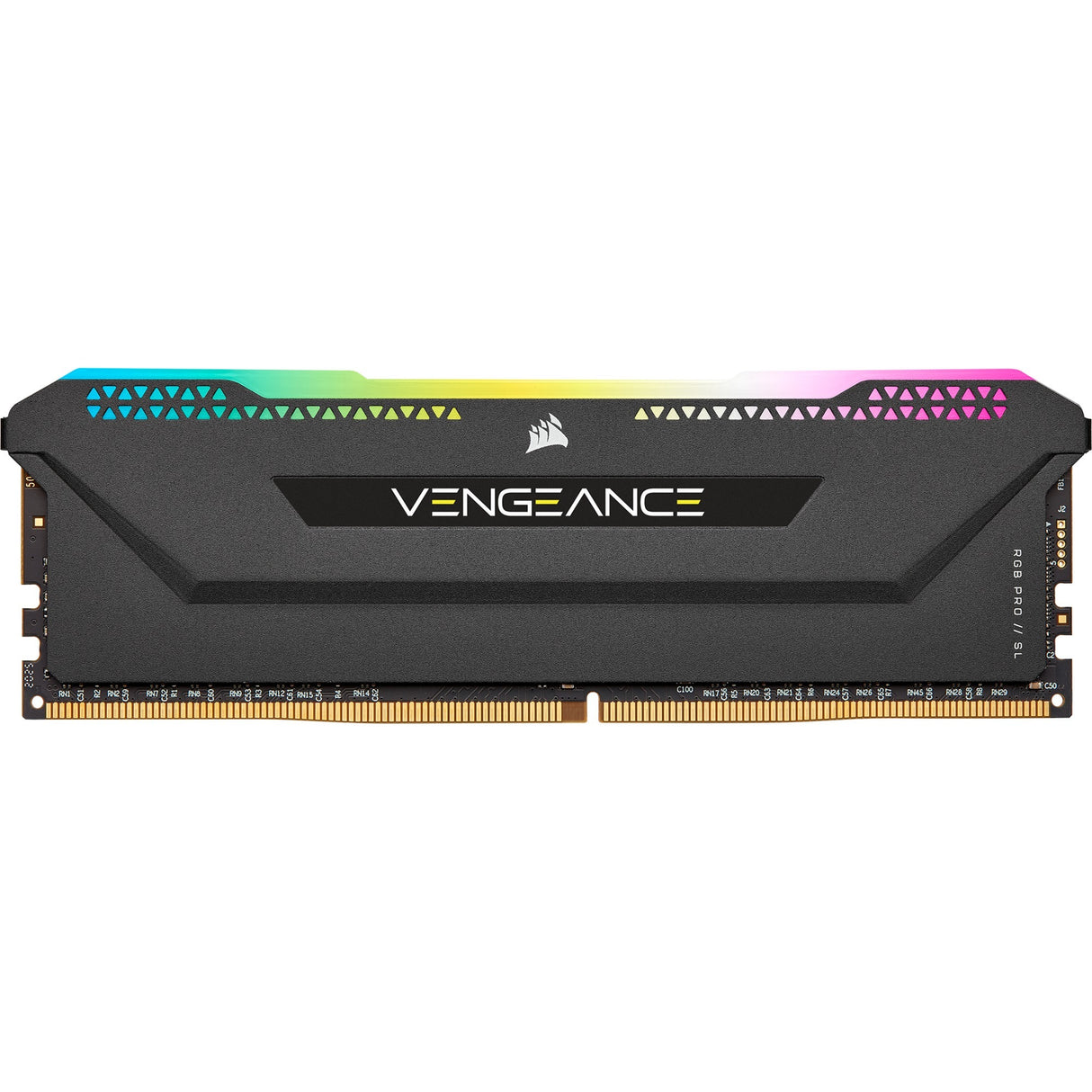 Corsair vengeance rgb pro sl 16 gb ddr4-3200 (2x 8 gb) werkgeheugen (zwart, cmh16gx4m2e3200c16, xmp 2.0)