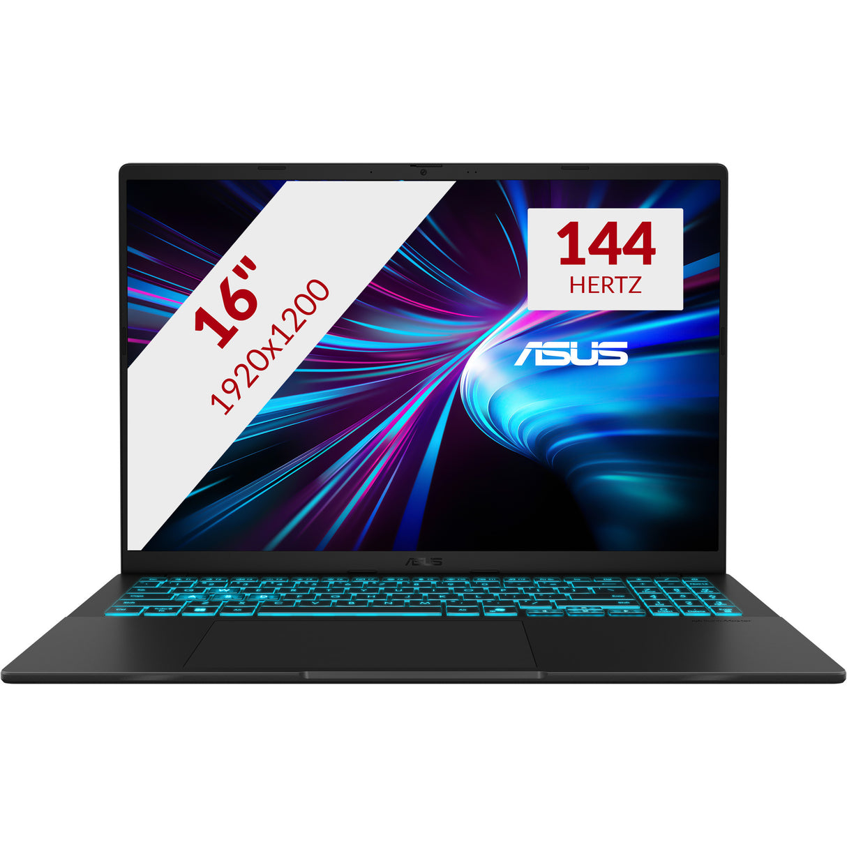 Asus v16 fx3607vm-rp041ws 16 gaming laptop (zwart | core 5 210h | rtx 5060 | 16 gb | 512 gb ssd)