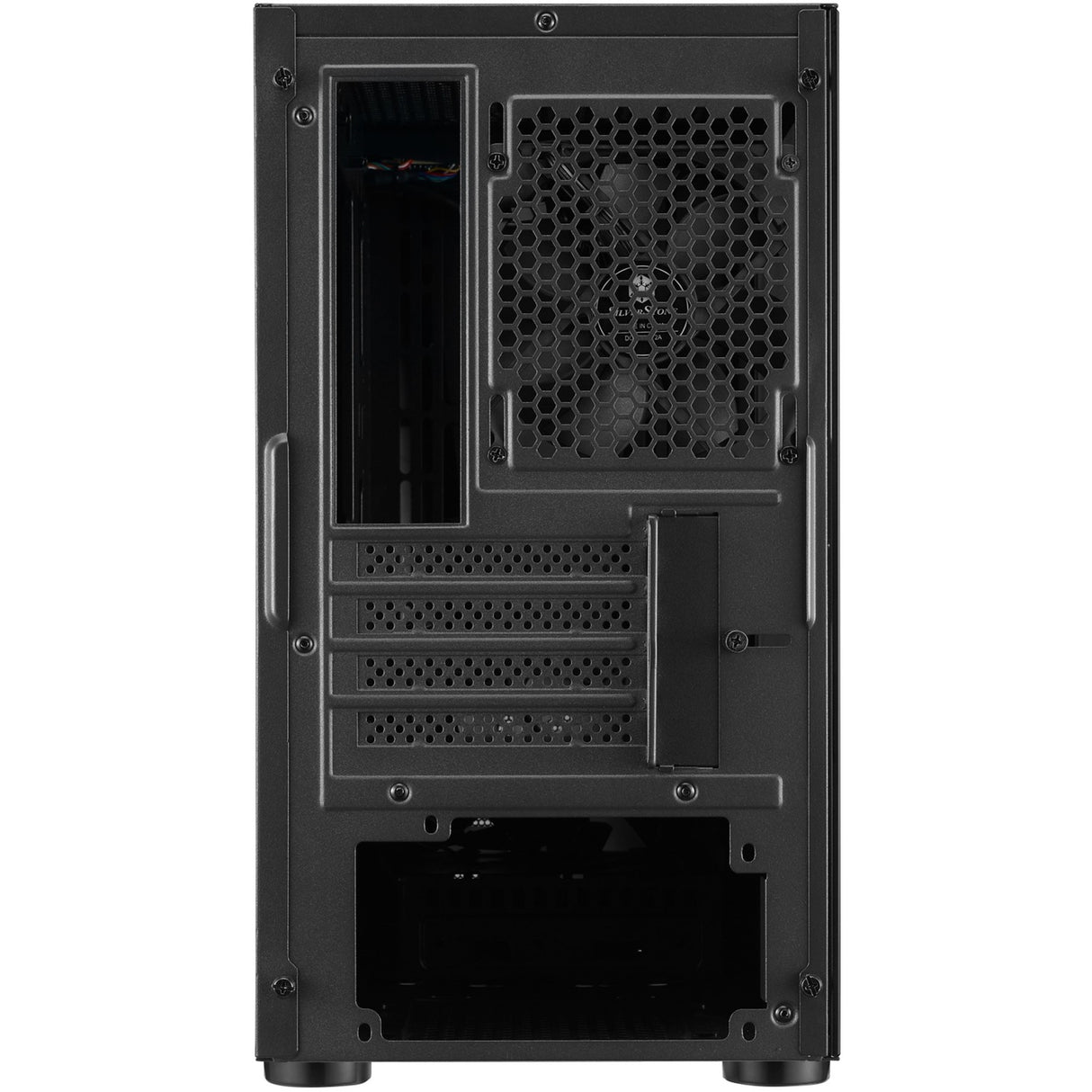 Silverstone sst-fav1mb-pro midi tower behuizing (zwart | 4x usb-a | rgb | window)