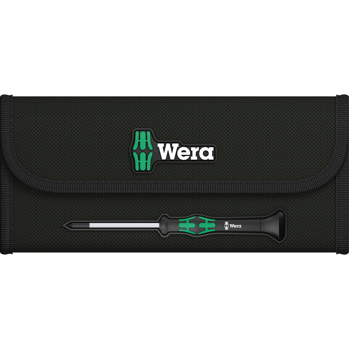 Wera kraftform 12sb1 micro-schroevendraaierset (zwart groen, voor elektrische apparaten)