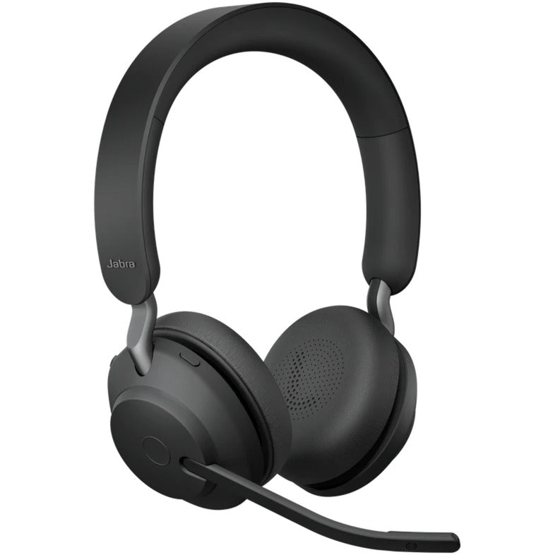 Jabra evolve2 65, uc stereo on-ear headset (zwart, unified communication, bluetooth)