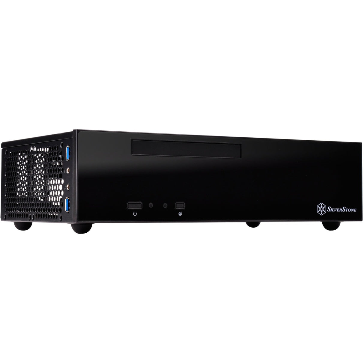 Silverstone sst-ml09b htpc behuizing (zwart | 2x usb-a)