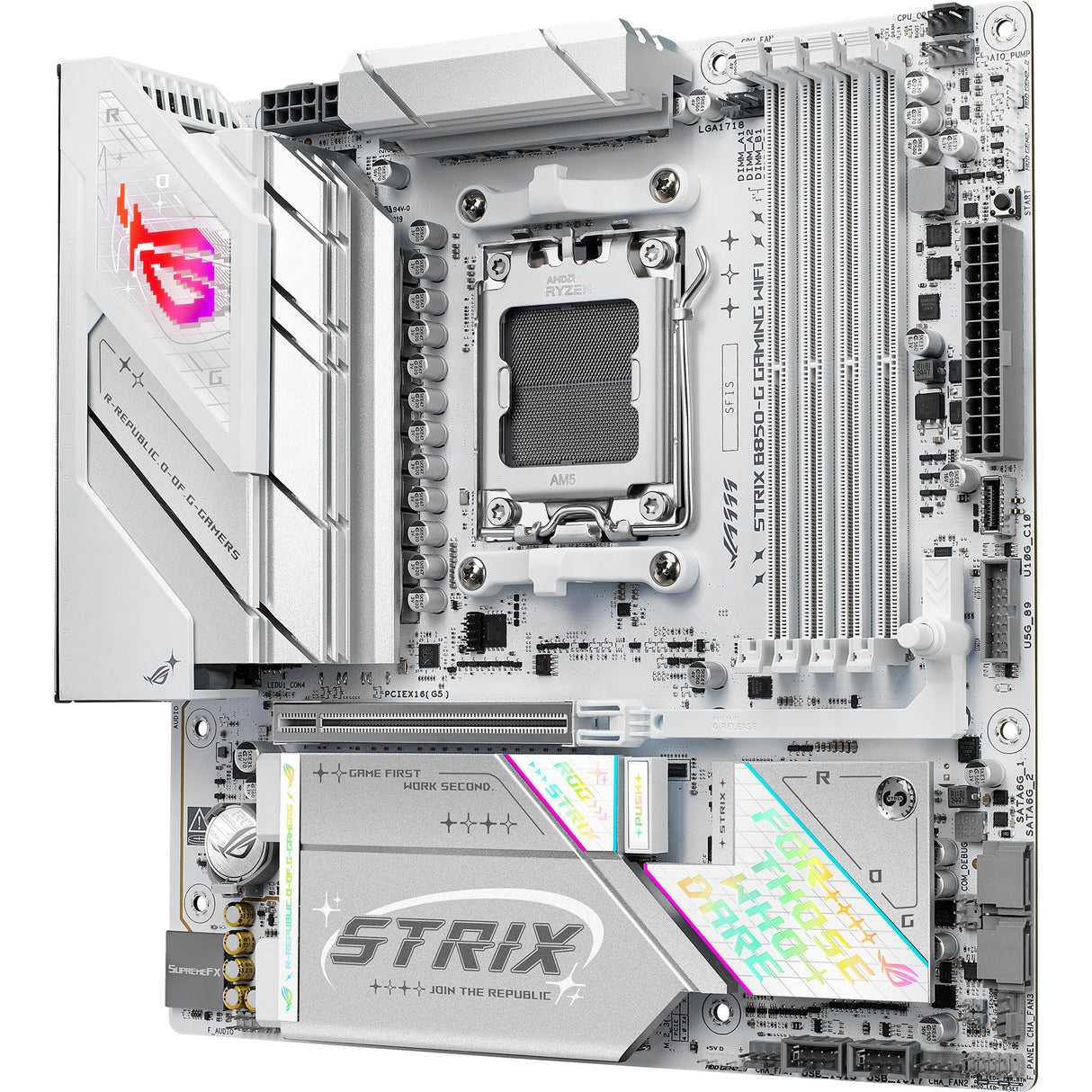 Asus rog strix b850-g gaming wifi socket am5 moederbord (2.5gb-lan, wi-fi 7, bt, sound, µatx)