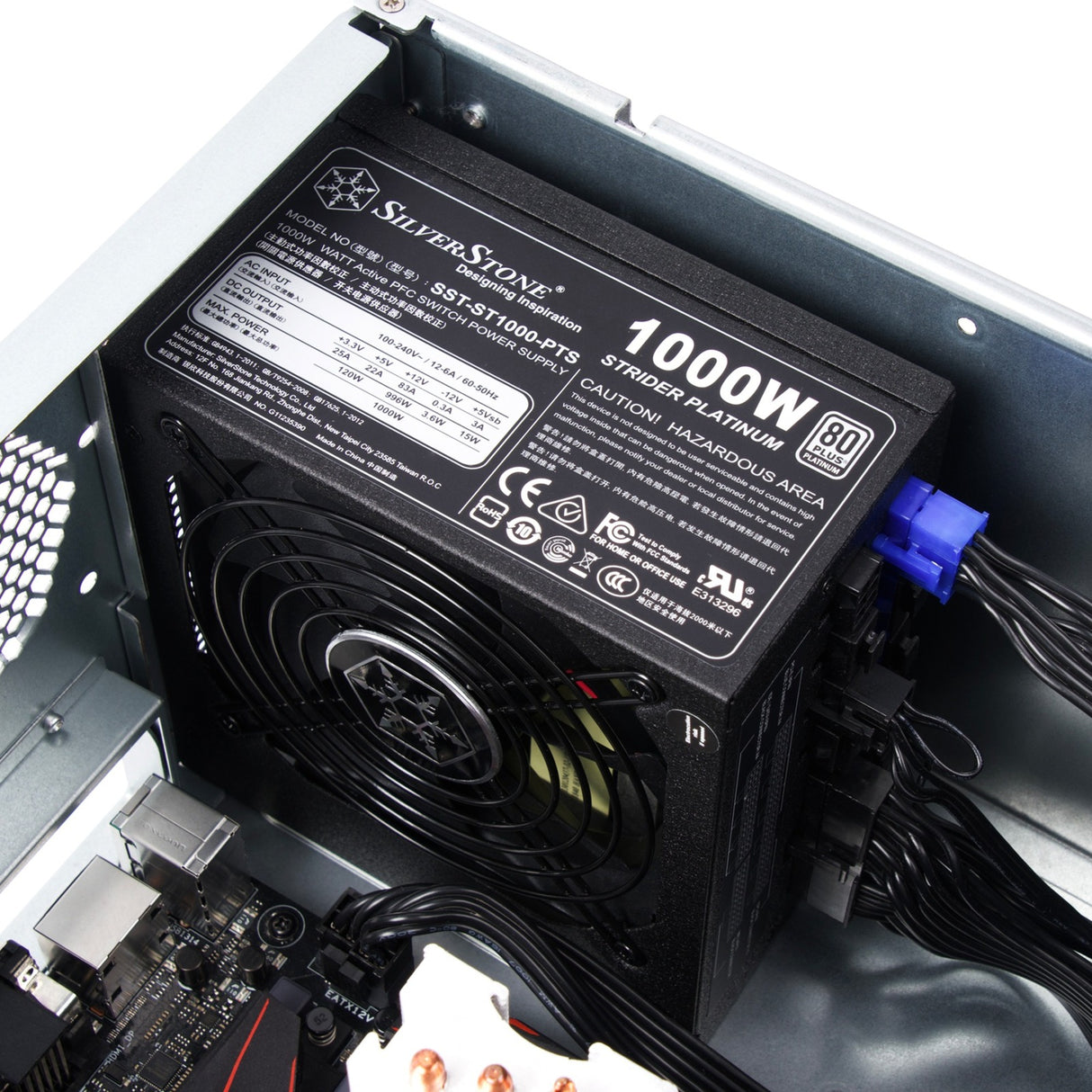Silverstone rm41-h08 rack behuizing (zwart | 2x usb-a 3.2 (5 gbit s))