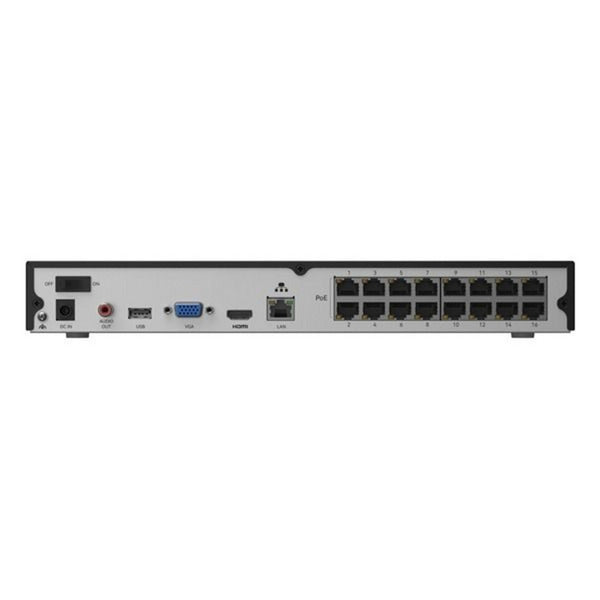 Reolink rp-pn16-nhd, 16-kanaals poe nvr netwerk video recorder (zwart)