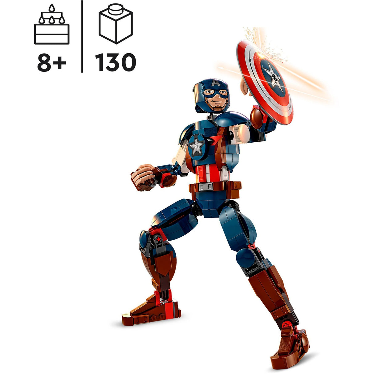 Lego super heroes 76258 captain america bouwfiguur