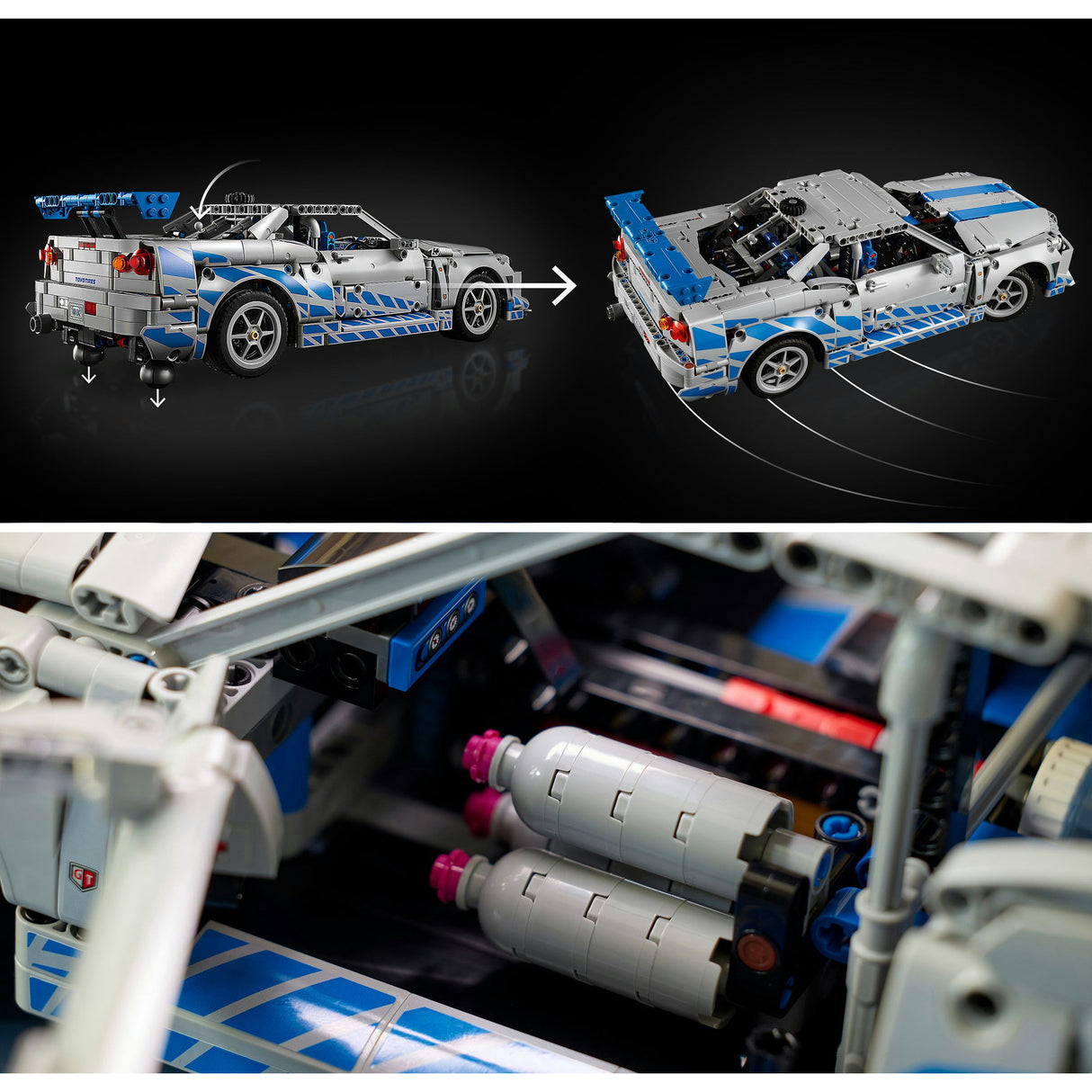 Lego ® technic 2 fast 2 furious nissan skyline gt-r (r34) auto - 42210