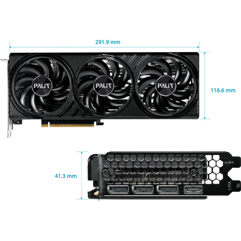 Palit geforce rtx 5060 ti infinity 3 oc 16gb grafische kaart (dlss 4, 3x displayport, 1x hdmi 2.1)