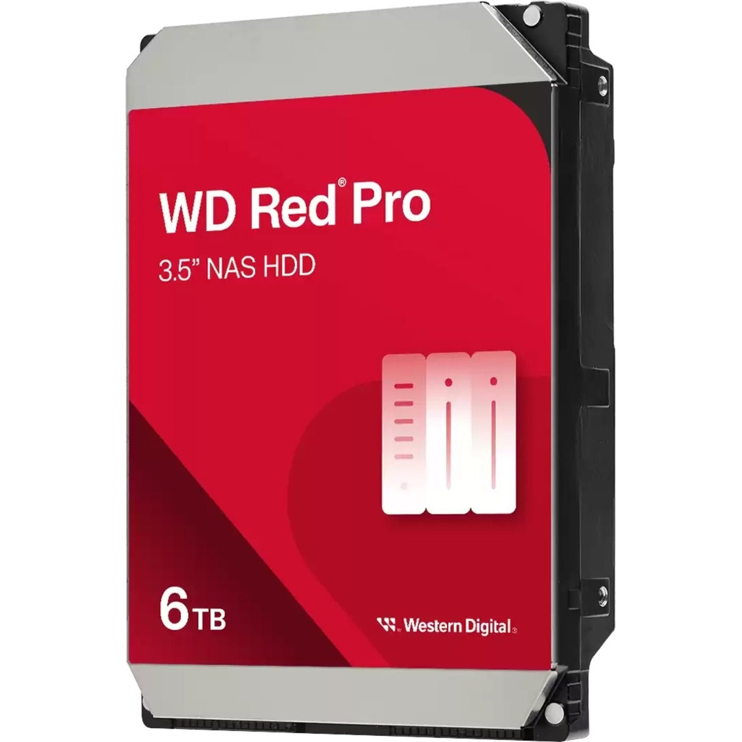 Wd red pro 6 tb harde schijf (6005ffbx, sata 600, 24 7)