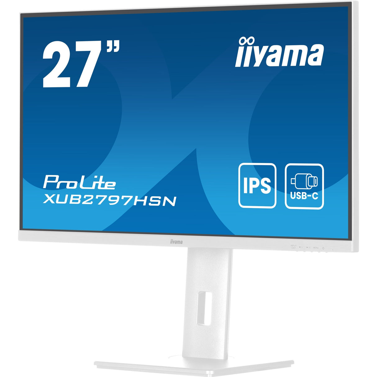 Iiyama prolite xub2797hsn-w2 27 monitor (wit, hdmi, displayport, 2x usb-a, 3x usb-c, rj-45)