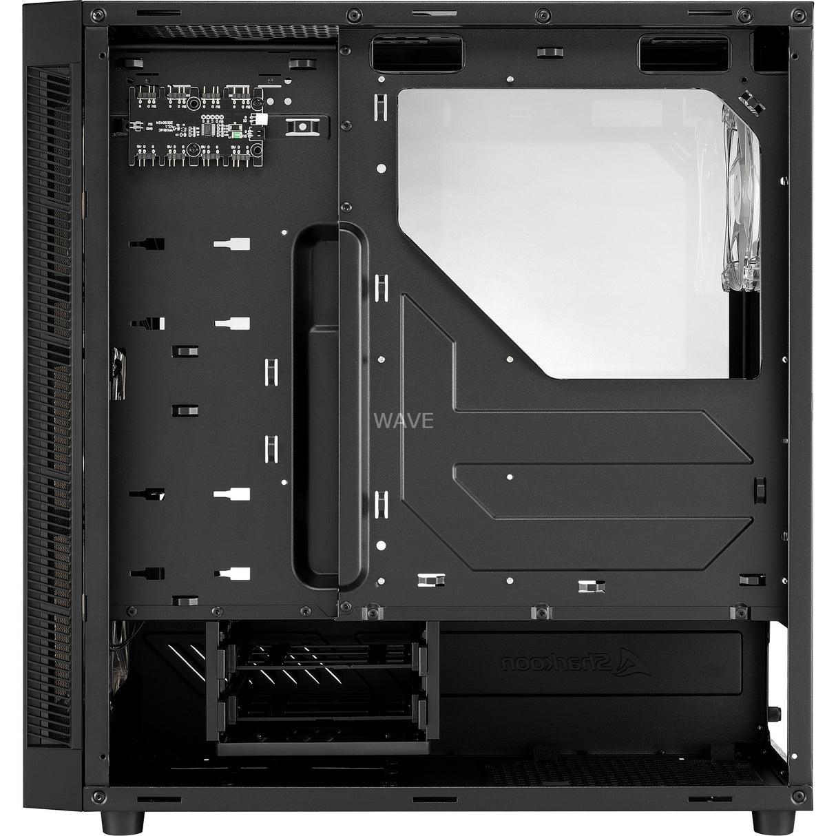 Sharkoon tg5 pro rgb midi tower behuizing (zwart | 4x usb-a | rgb | tempered glass)