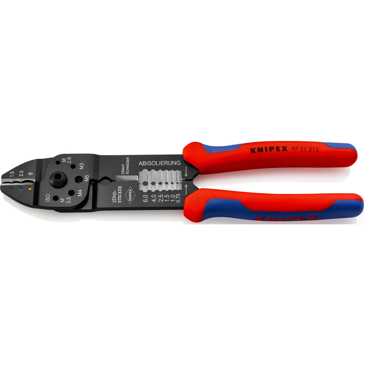 Knipex 97 21 215 krimptang geïsoleerde kabelschoenen