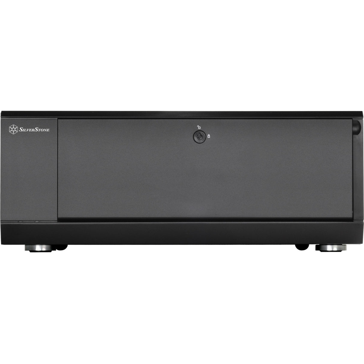 Silverstone sst-gd10b htpc behuizing (zwart | 2x usb-a)