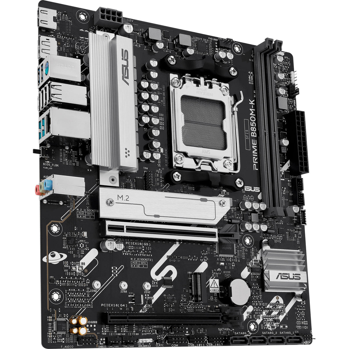 Asus prime b850m-k socket am5 moederbord (2.5gb-lan, sound, µatx)