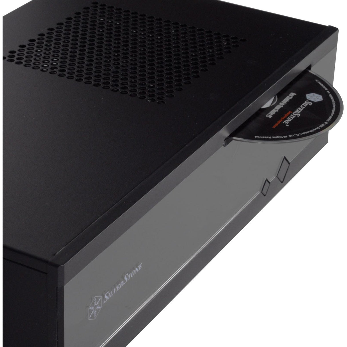 Silverstone milo ml05b htpc behuizing (zwart | 2x usb-a)