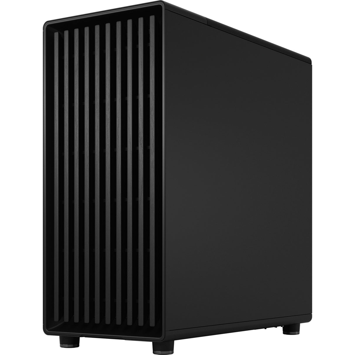 Fractal design north - momentum edition midi tower behuizing (zwart houtkleur | 2x usb-a | 1x usb-c | tempered glass)