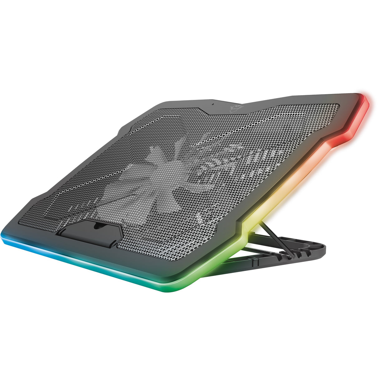 Trust gxt 1126 aura laptopkoeler (zwart, rgb)