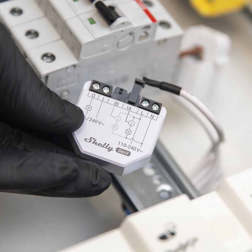 Shelly em gen3 energiemeting voor smart home wifi met controller