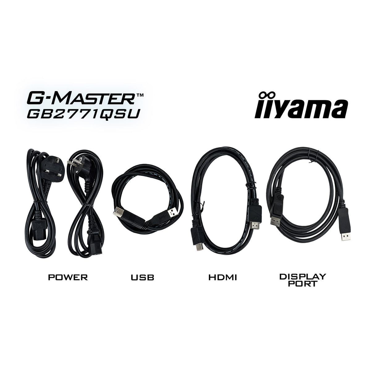 Iiyama g-master red eagle gb2771qsu-b1 27 gaming monitor (zwart, 2x hdmi, displayport, 2x usb-a, 2x usb-c, 200 hz)