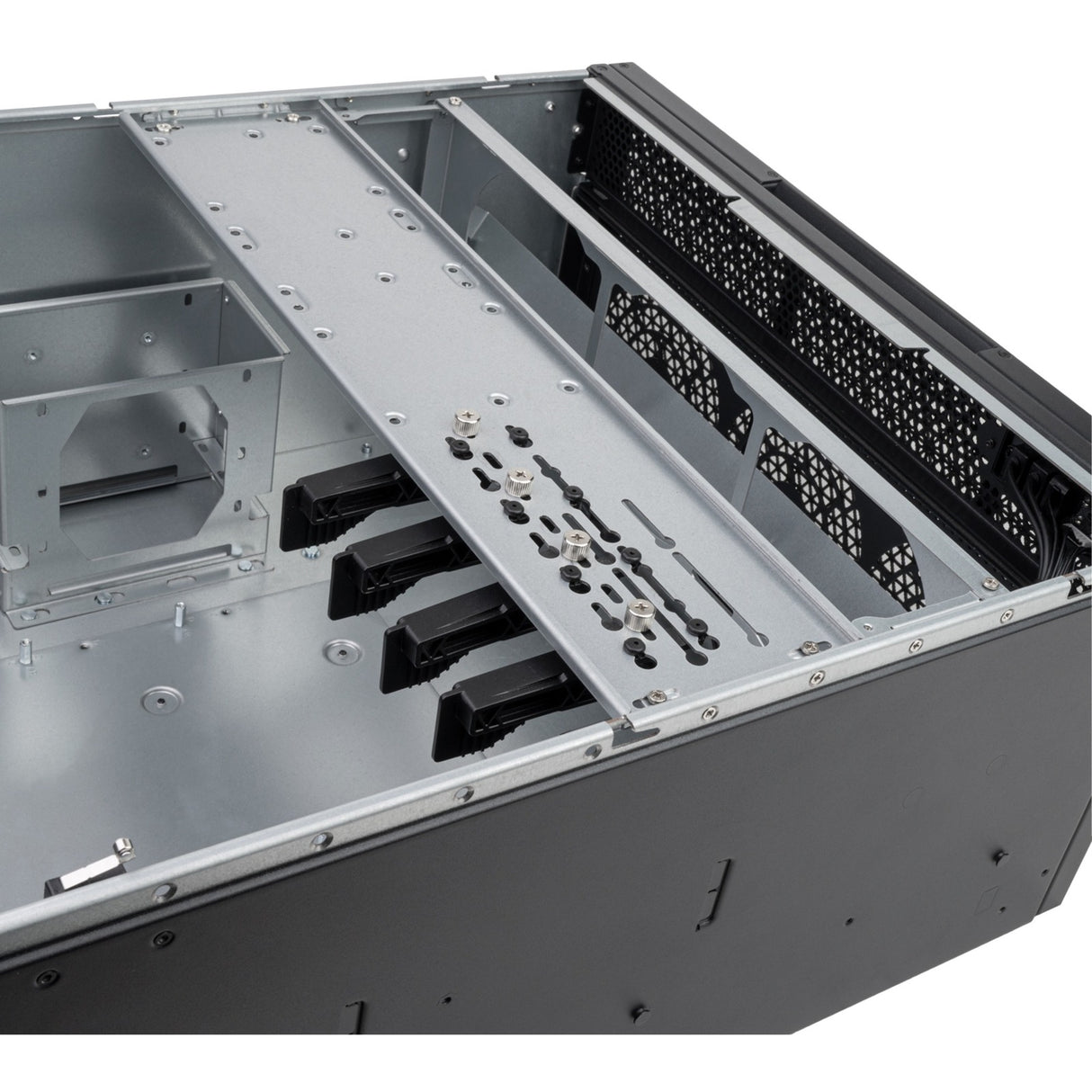 Silverstone rm52 server behuizing (zwart | 2x usb-a | 1x usb-c)