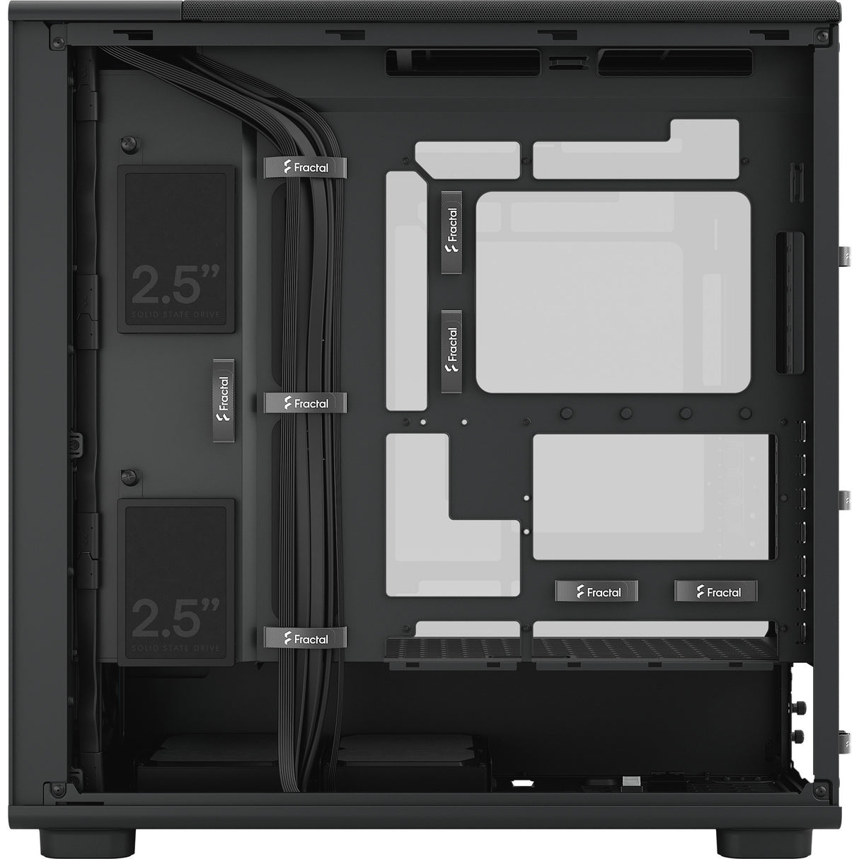 Fractal design epoch xl tg rgb midi tower behuizing (zwart | 2x usb-a | 1x usb-c | rgb | tempered glass)