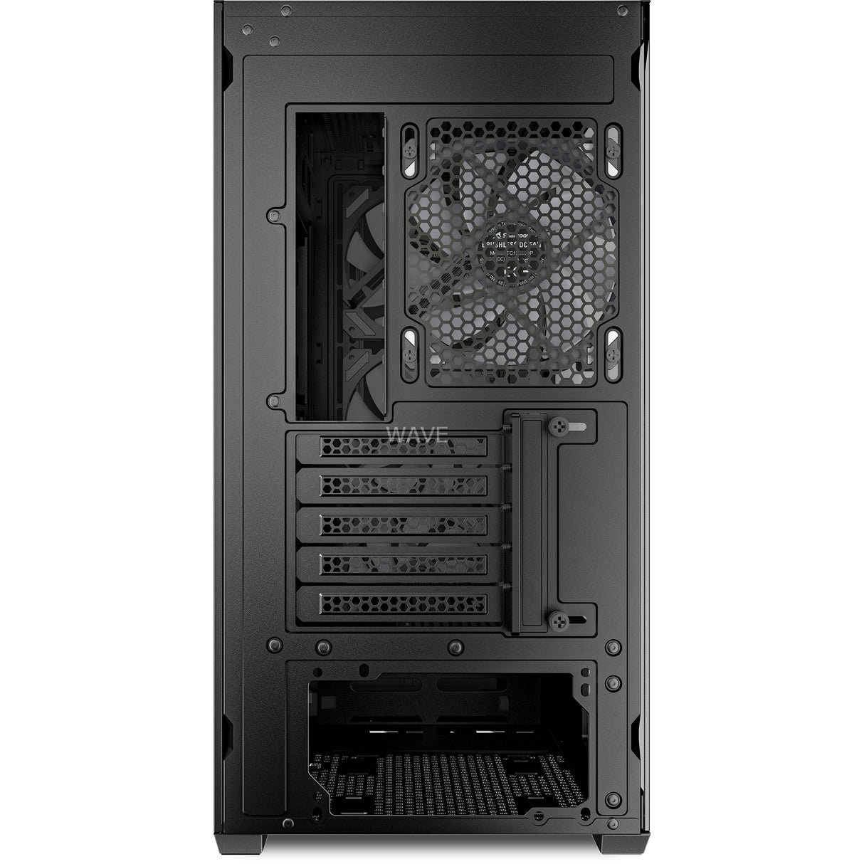 Sharkoon mk3 rgb mini tower behuizing (zwart | 2x usb-a | 1x usb-c | rgb | tempered glass)