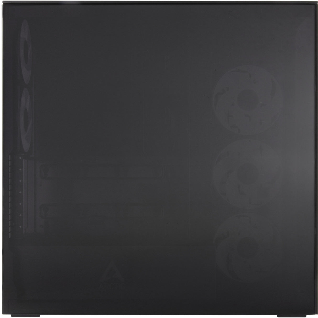 Arctic xtender vg midi tower behuizing (zwart (mat) | 2x usb-a | 1x usb-c | rgb | tempered glass)