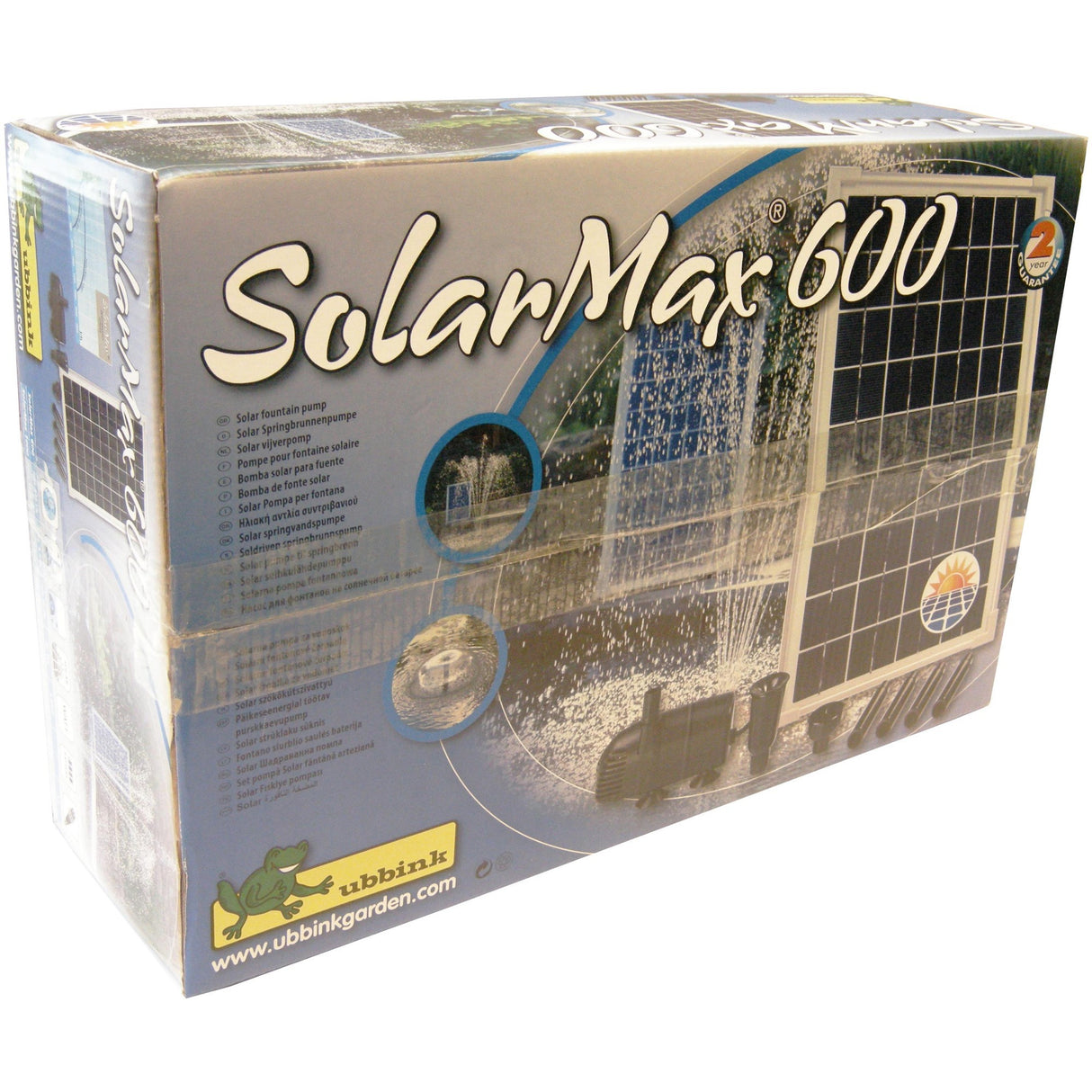 Ubbink solarmax 600 pomp (zwart, incl. solarpaneel, pomp)