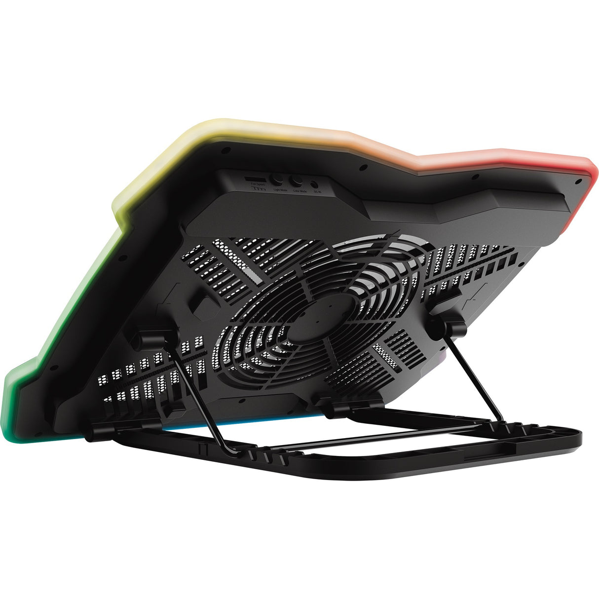 Trust gxt 1126 aura laptopkoeler (zwart, rgb)
