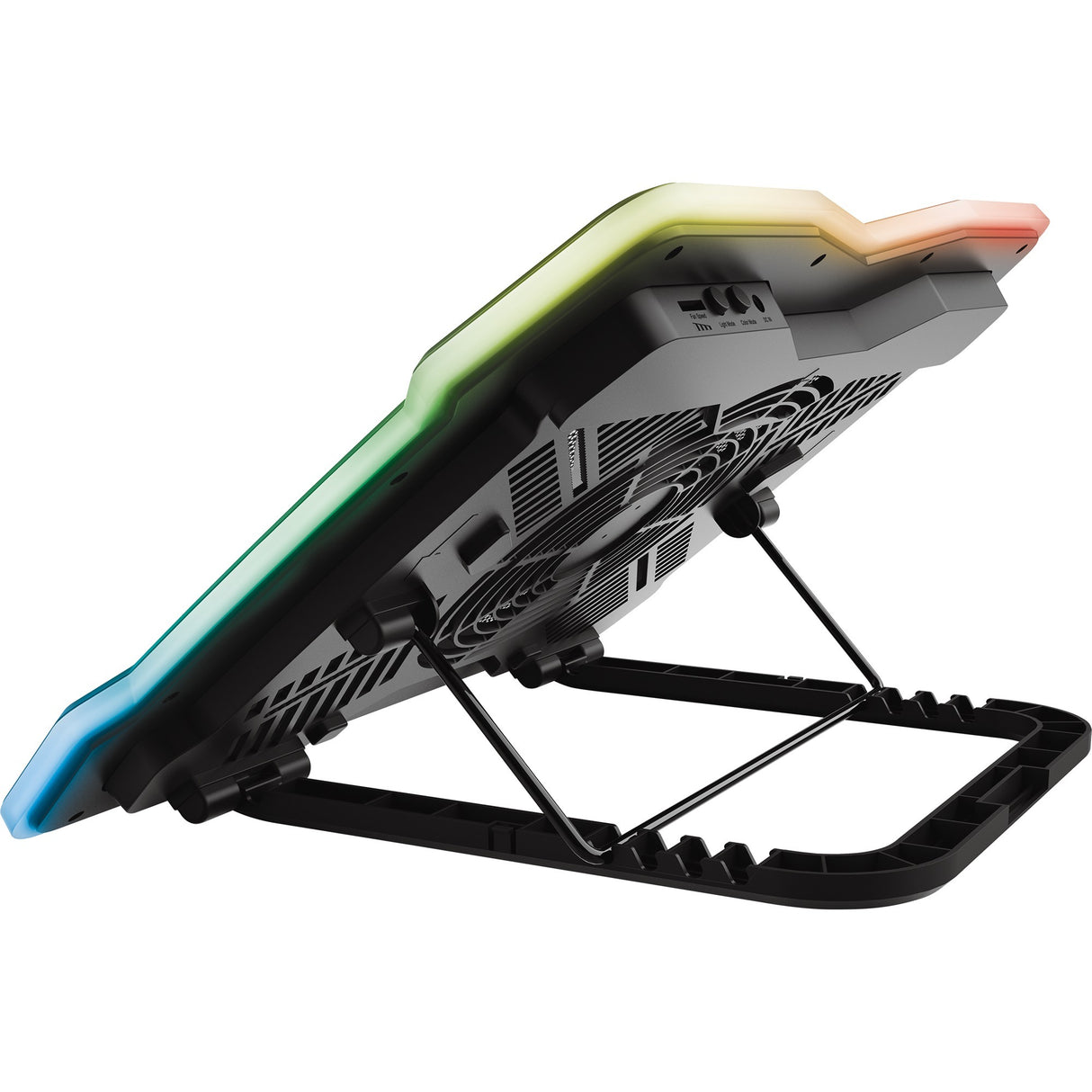 Trust gxt 1126 aura laptopkoeler (zwart, rgb)